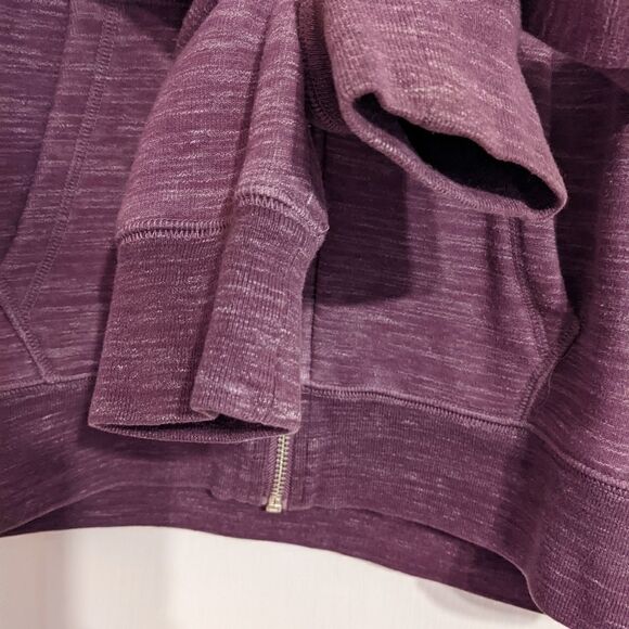 PINK Purple heather hoodie with front decor size Small @L - Picture 7 of 9